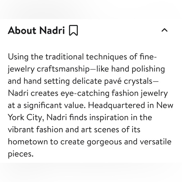 NWOT Nadri Gold Mixed Shape Cubic Zirconia Branches Olivia Drop Earrings - Picture 7 of 7